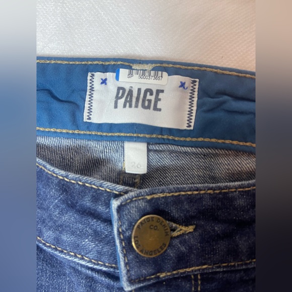 Paige jimmy jimmy dark wash Jean Shorts size 26 - Picture 3 of 10